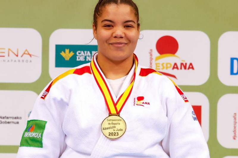 La judoka de Rivas Nisrin Bousbaa se proclama campeona de España