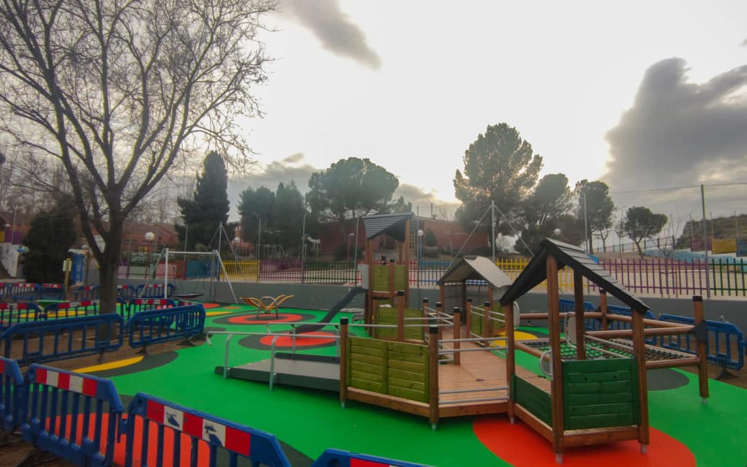 El colegio El Parque de Rivas, a punto de estrenar su nueva zona de juegos infantiles