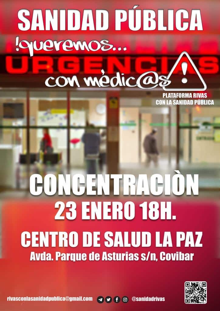 Concentración en el CS La Paz el 23 de enero
