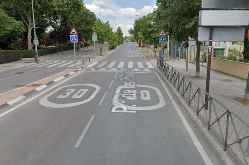 El paseo de las Provincias, entre la calle Pamplona y Víctimas del Terrorismo