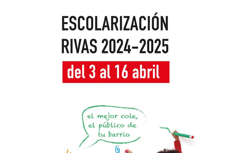 Proceso de escolarización 2024-2025: fechas de las jornadas de puertas abiertas de las escuelas infantiles, colegios e institutos de Rivas