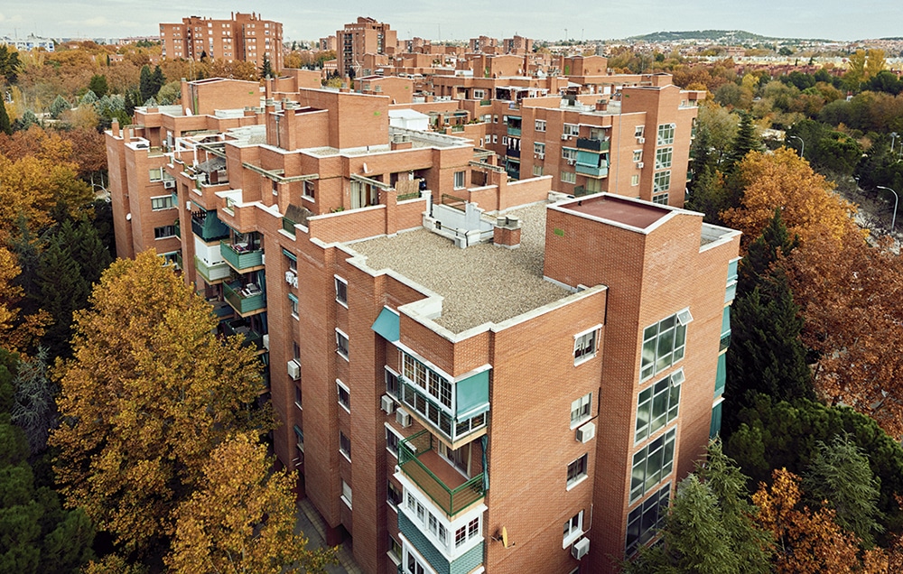 Vista aérea del barrio de Covibar
