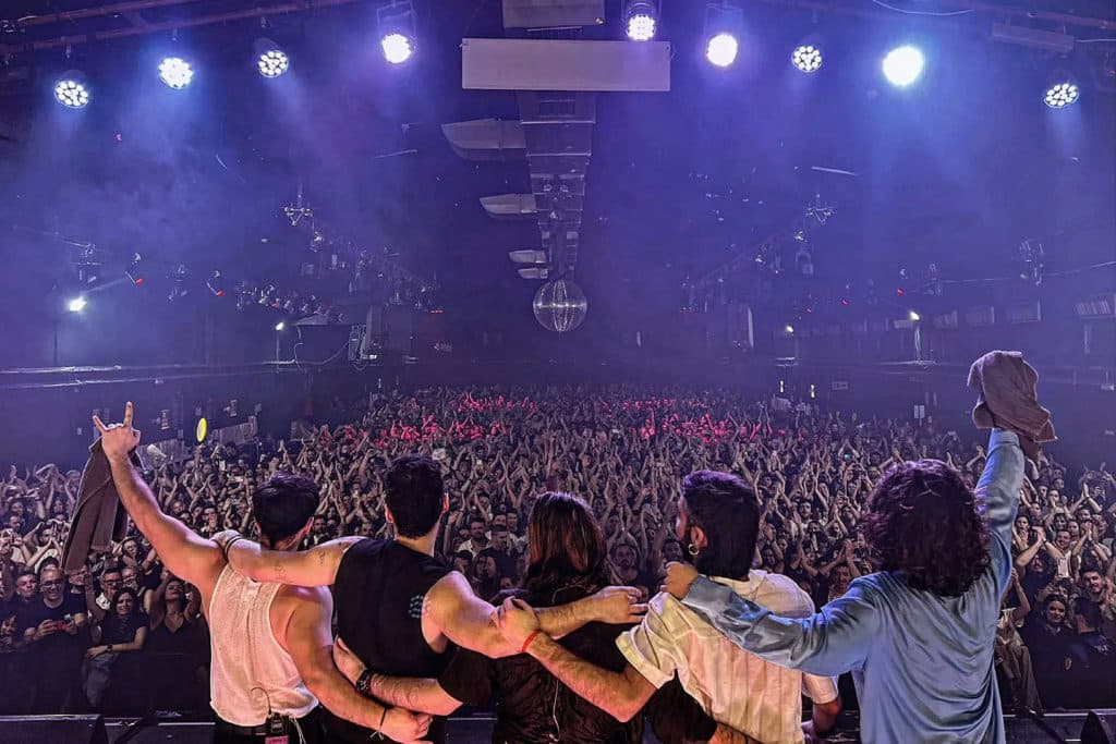 Los murcianos Arde Bogotá durante su última gira