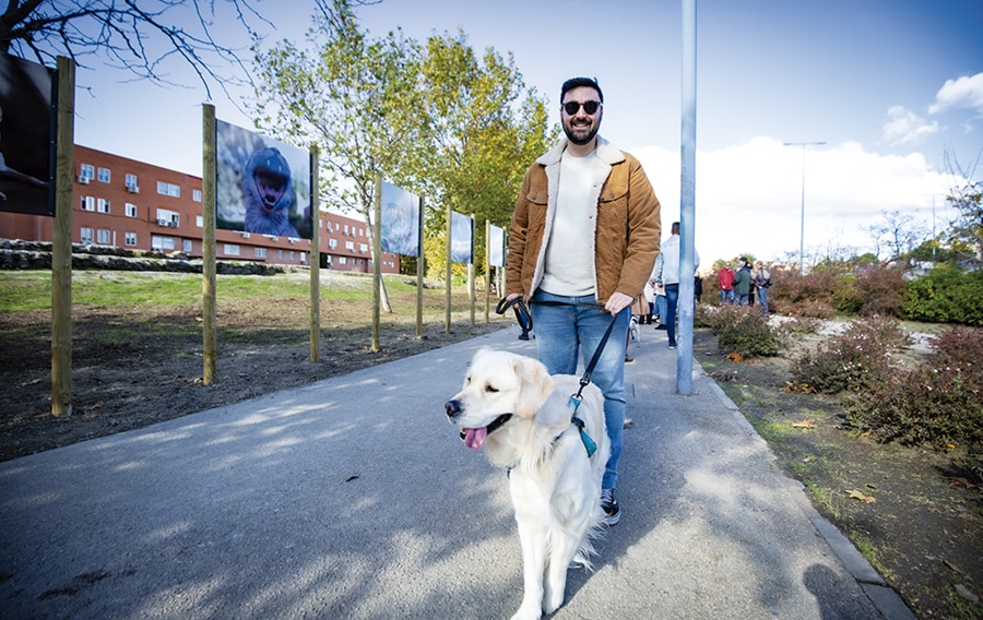 Paseo de los Animales de Rivas, en el parque Lineal.