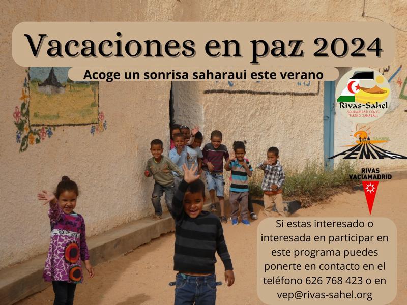 Programa Vacaciones en Paz 2024. Rivas Sahel