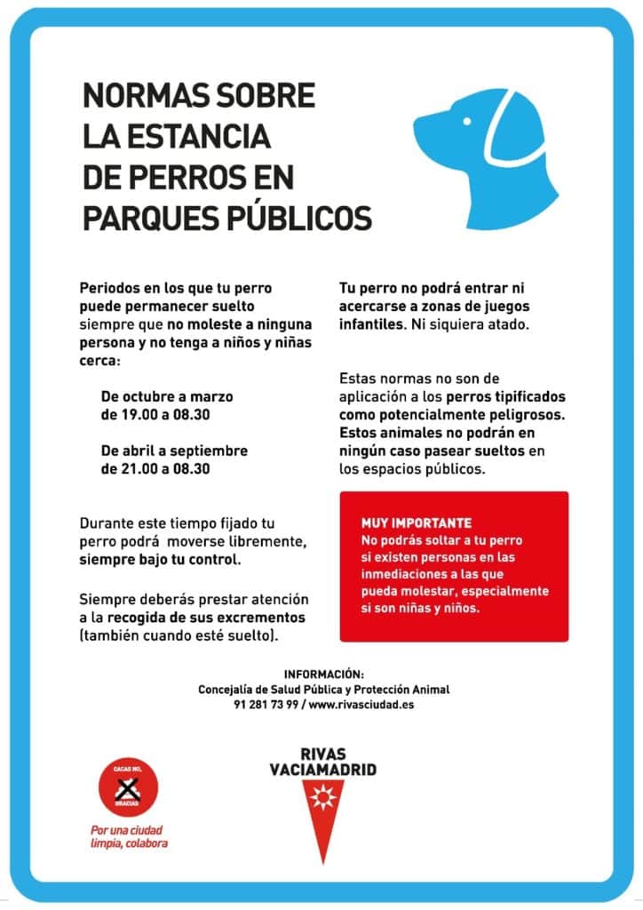 Normativa municipal relativa a los animales de compañía en la vía pública