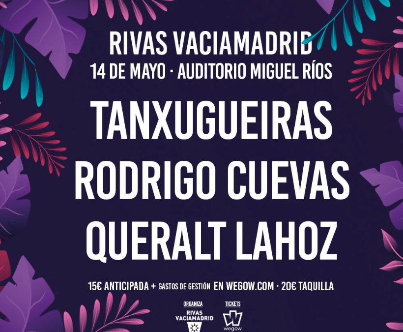 Concierto de Rodrigo Cuevas, Tanxugueiras y Queralt Lahoz en las Fiestas de Rivas