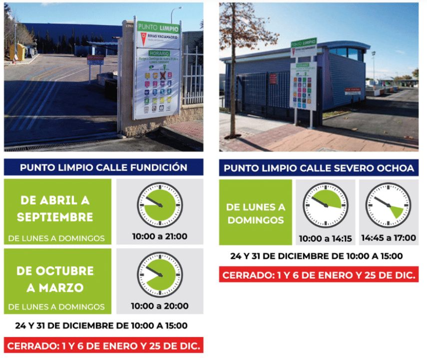 Horarios de los puntos fijos de Rivas