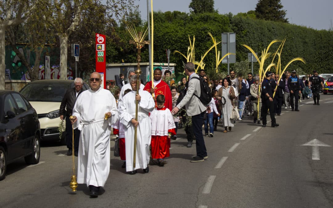 El Parque Lineal de Rivas acoge la procesión del Domingo de Ramos