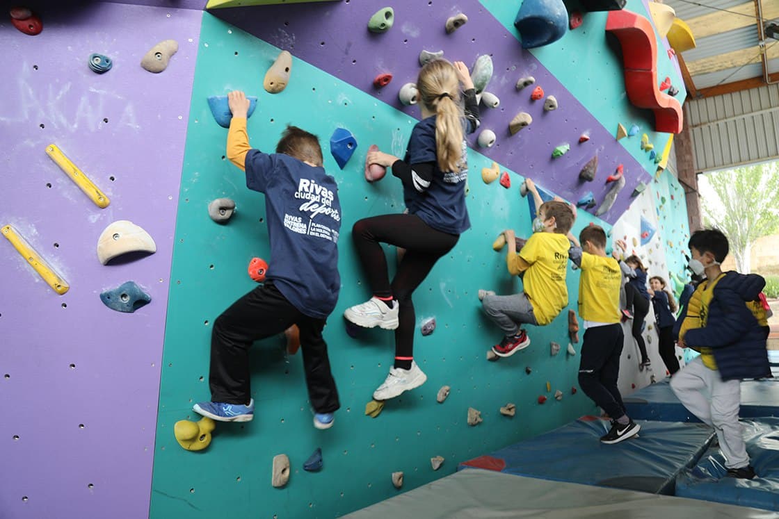 El taller de escalada en los centros educativos es una actividad del PAMCE