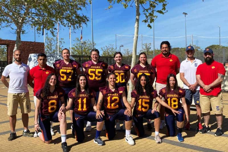 Las nueve jugadoras de Osas Rivas campeonas de Europa con la selección española
