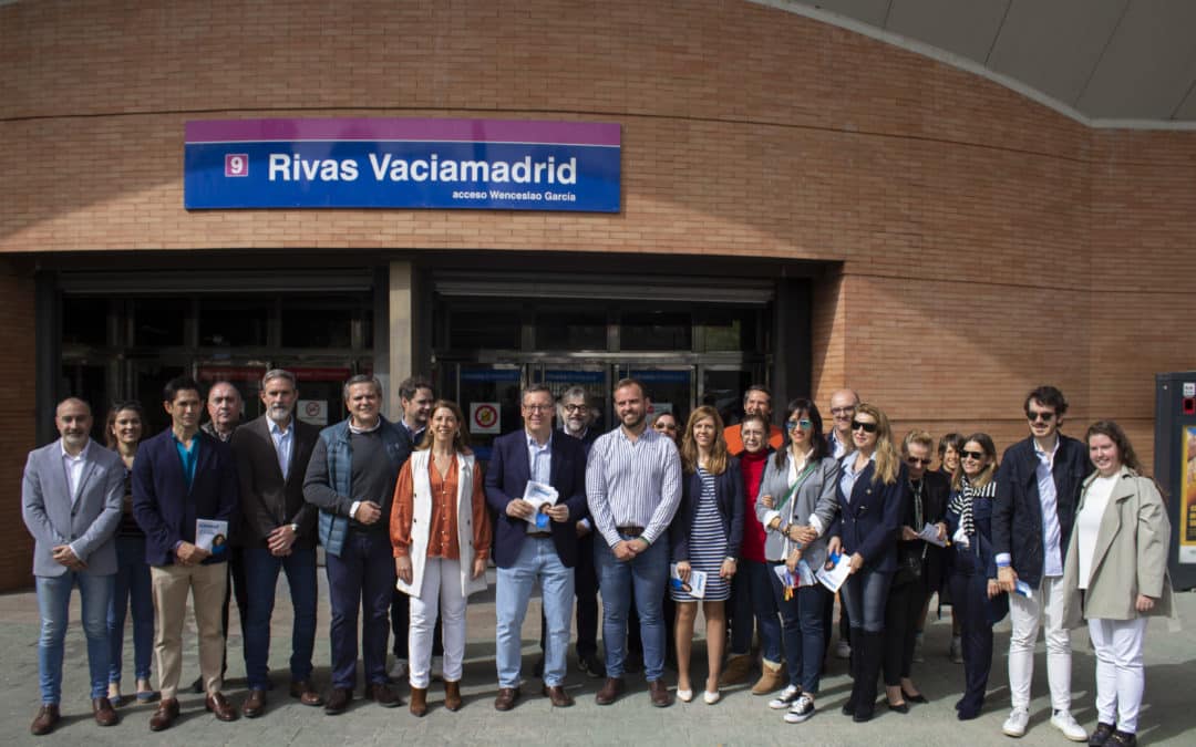 Dirigentes del Partido Popular celebran los 25 años de la llegada del metro a Rivas y Arganda