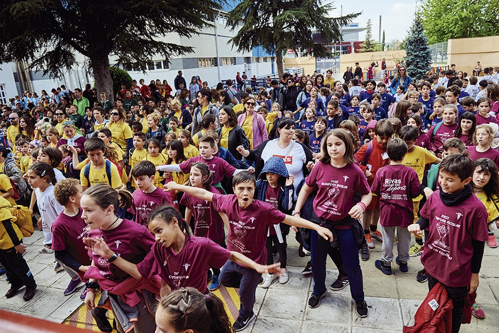 Las Olimpiadas Escolares de Rivas congregan a centenares de personas en el Cerro del telégrafo