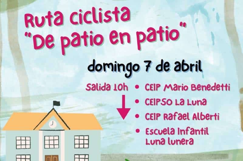 Ruta ciclista ‘De patio en patio’ por cuatro centros escolares de Rivas