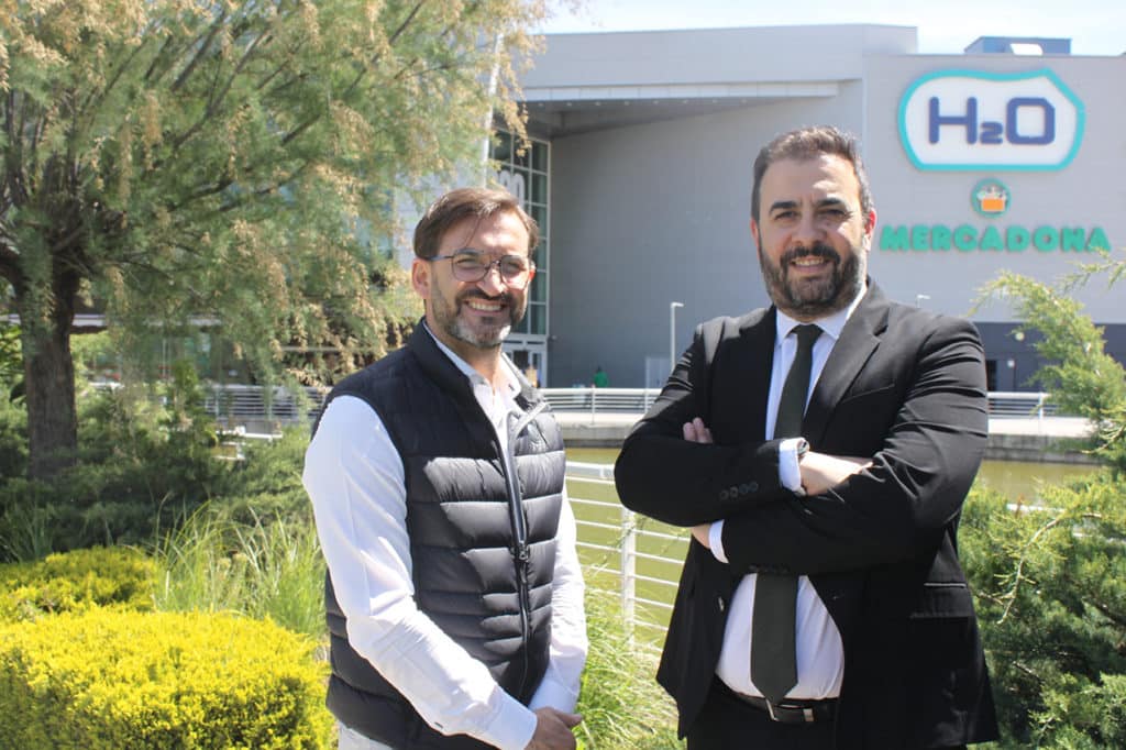 David París, presidente de Asearco. y Luis Simón, gerente de H2O