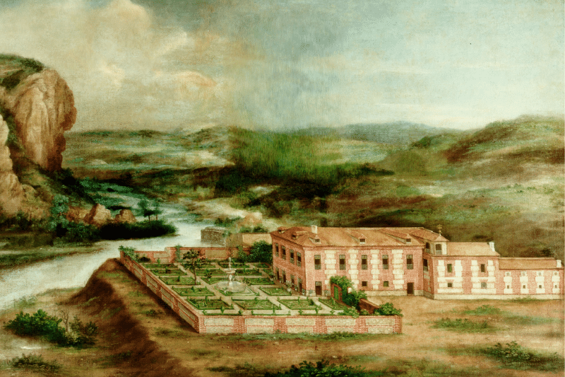 Cuadro de la Casa Real de Vaciamadrid, atribuido a Jusepe Leonardo, ubicado en el Monasterio de El Escorial (fuente: Patrimonio Nacional).