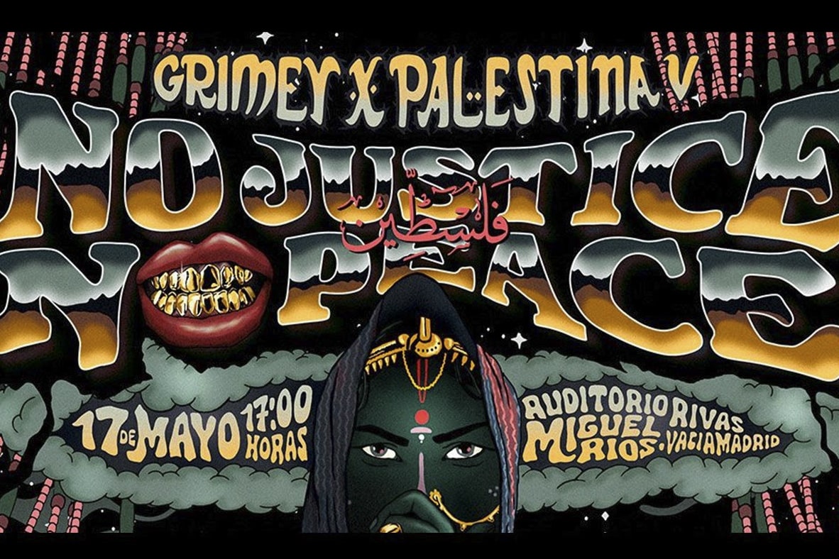 Cartel del festival Grimey x Palestina