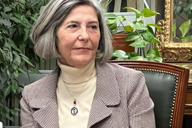 María Antonia Quesada, autora de 'Tres citas en Davos' (foto: Maite Cabrerizo)
