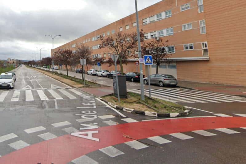 Glorieta de avenida de Levante con Juan Gris, punto en el que se va a dar continuidad al carril bici