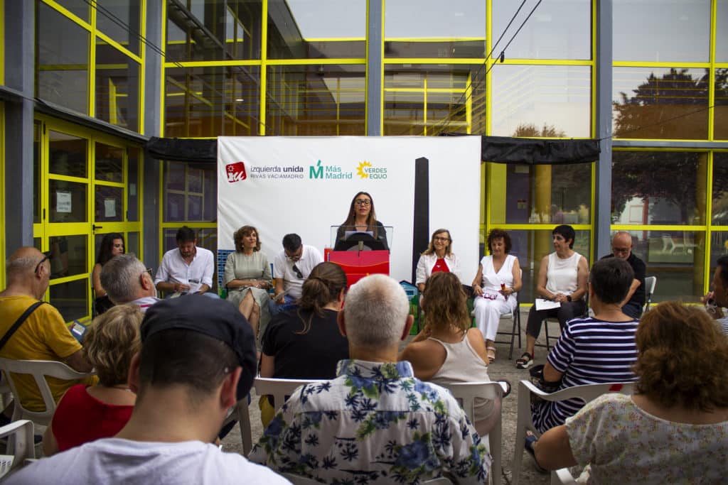 IU-Más Madrid-Verdes Equo rinde cuentas ante la ciudadanía (foto: Diario de Rivas)