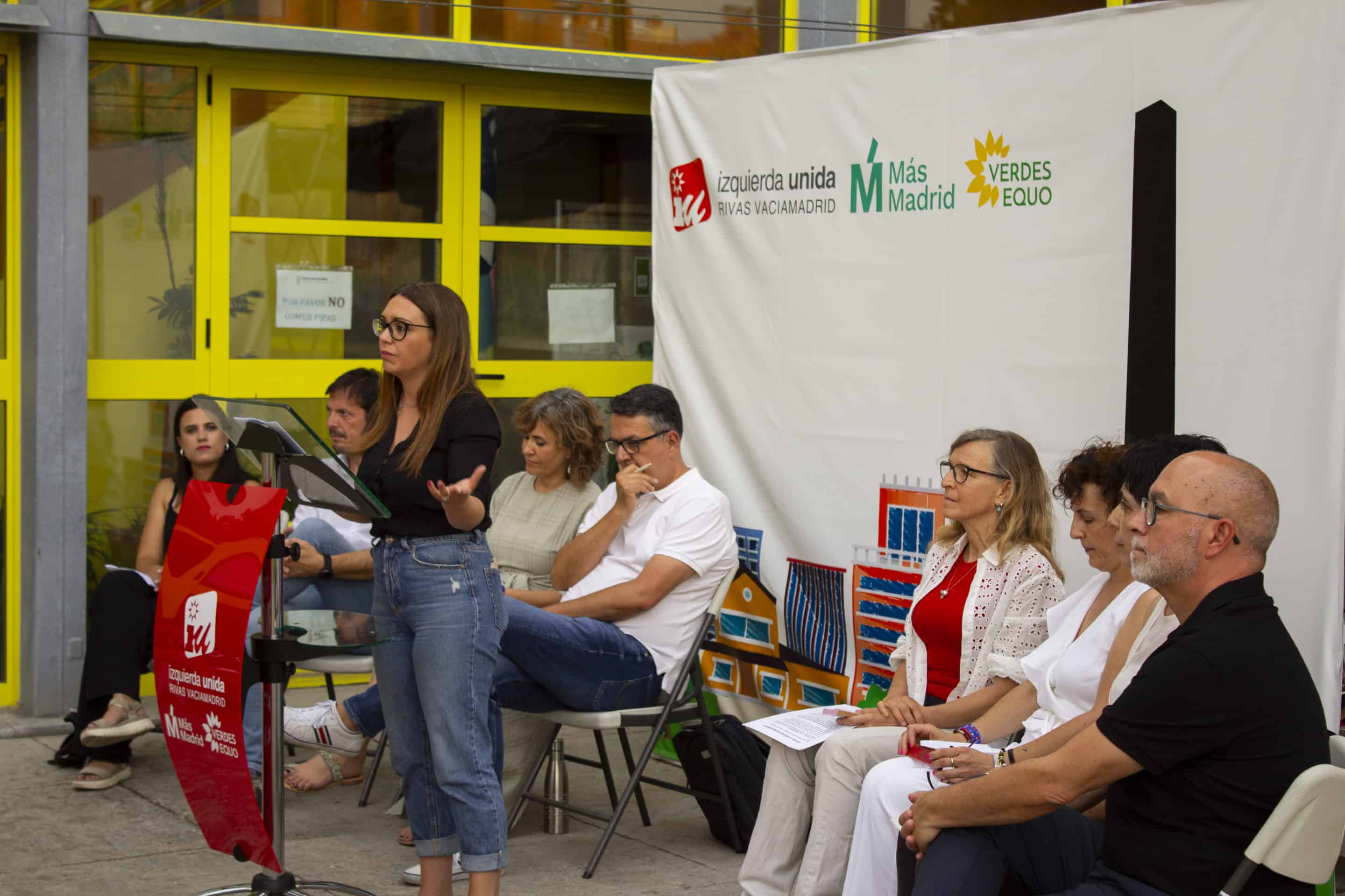 IU-Más Madrid-Verdes Equo rinde cuentas ante la ciudadanía (foto: Diario de Rivas)