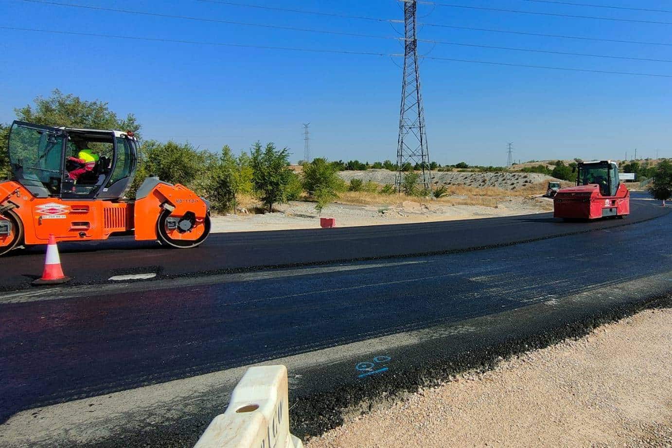 Obras en el enlace de la M-50 a 23 de agosto de 2024