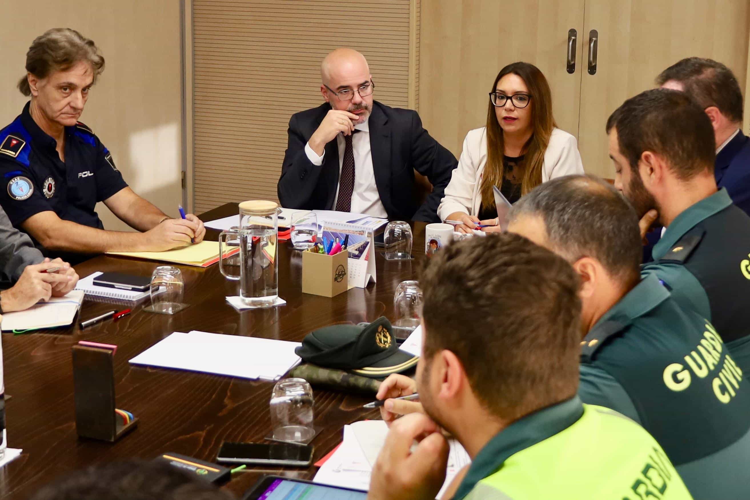 Francisco Martín y Aída Castillejo presiden la Junta Local de Seguridad de Rivas (foto: delegación del Gobierno)
