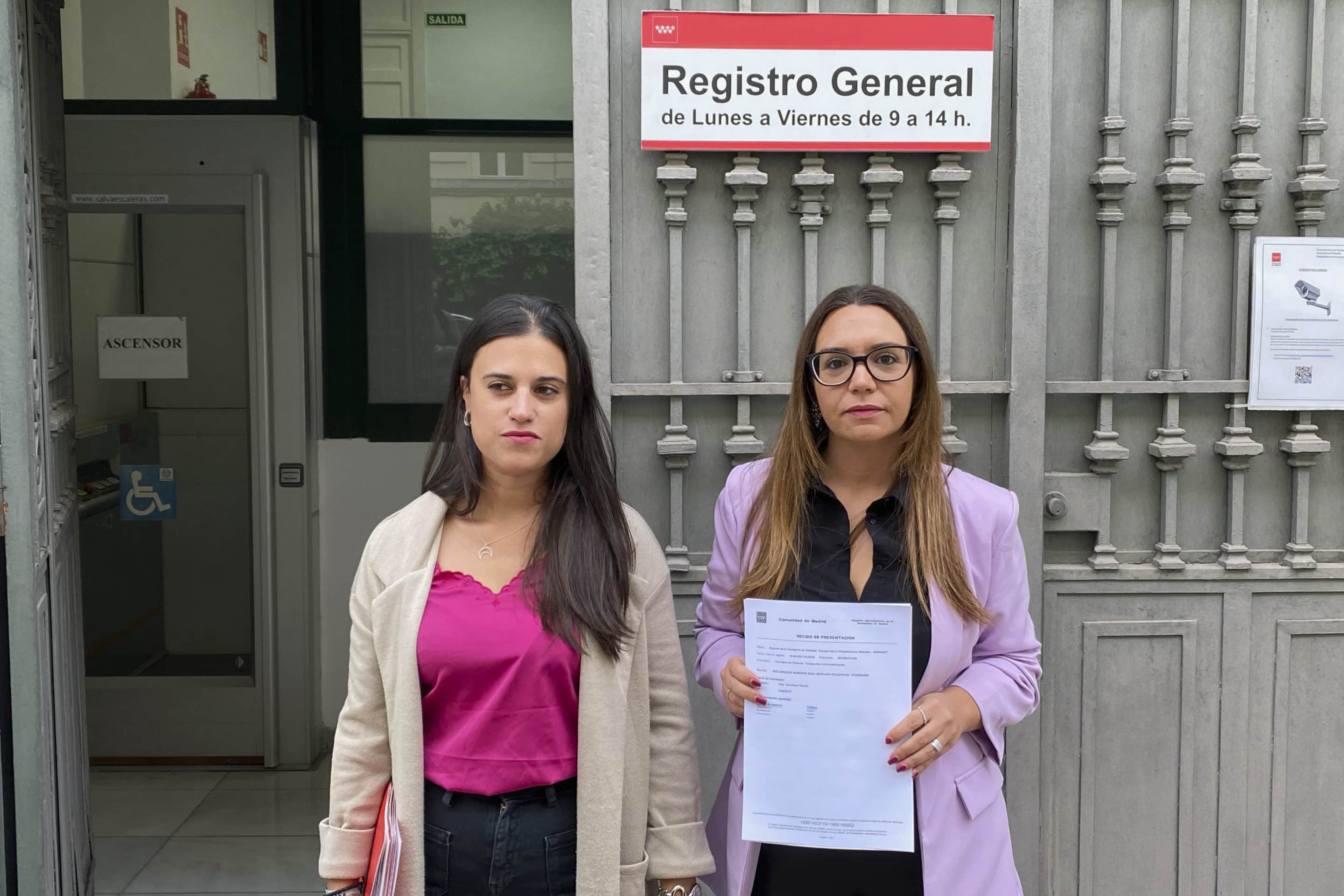 Aída Castillejo y Yasmin Manji solicitan la declaración de zona tensionada (foto: Diario de Rivas)