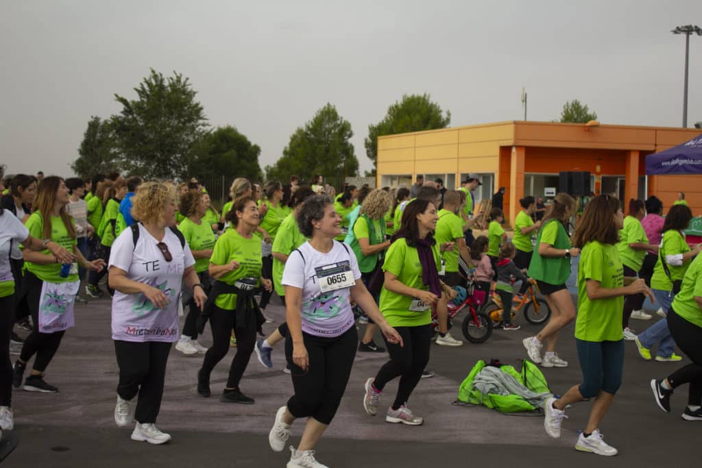 Clase de zumba tras la VIII Carrera contra el Cáncer (foto: Diario de Rivas)