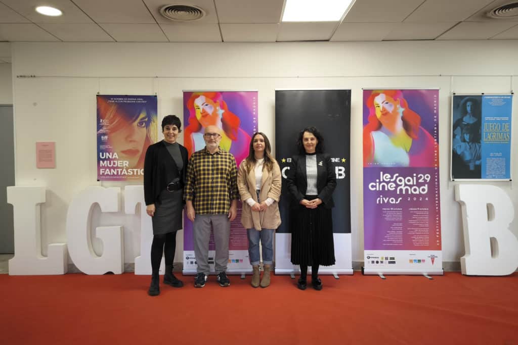 Inauguración de la exposición 'El cine sale del armario' en el festival LesGaiCineMad (foto: Diario de Rivas)