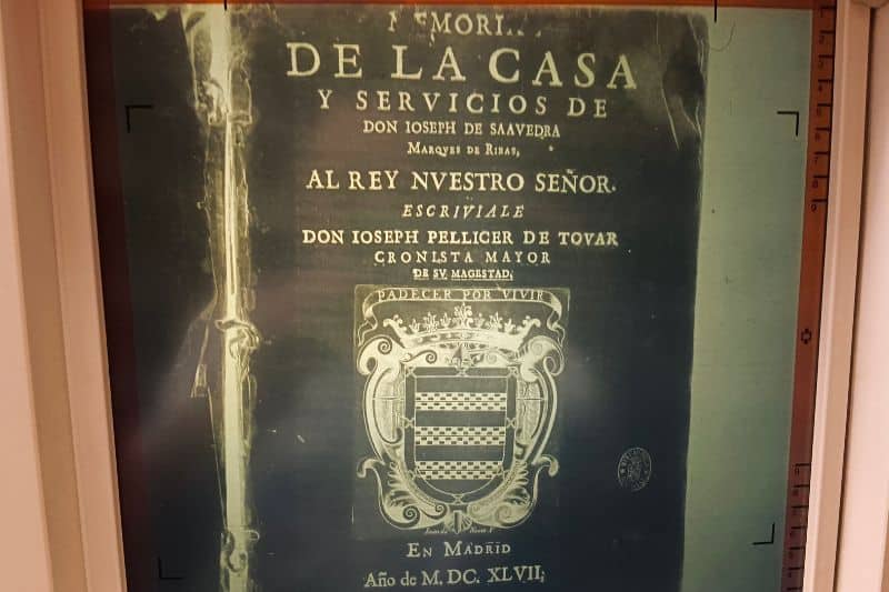 Edición microfilmada en la Biblioteca Nacional de la Memoria de la Casa y Servicios de Don José de Saavedra, marqués de Rivas (fuente: Diario de Rivas)