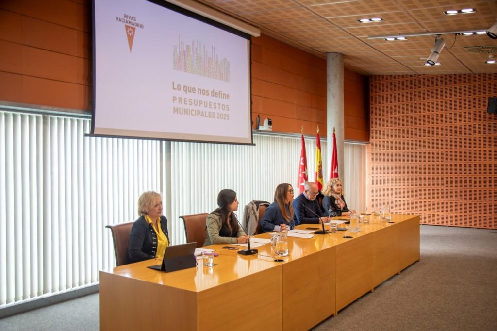 Presentación del presupuesto municipal del Ayuntamiento de Rivas para 2025