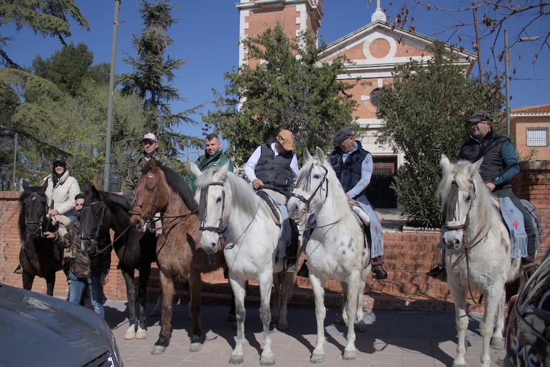 Peregrinos junto a la iglesia de San Marcos (foto: Diario de Rivas)