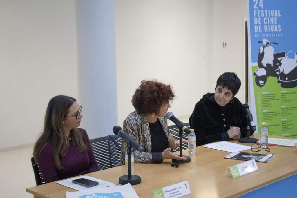 Aída Castillejo,. Icíar Bollaín y Ángela Vijández (foto: Diario de Rivas)