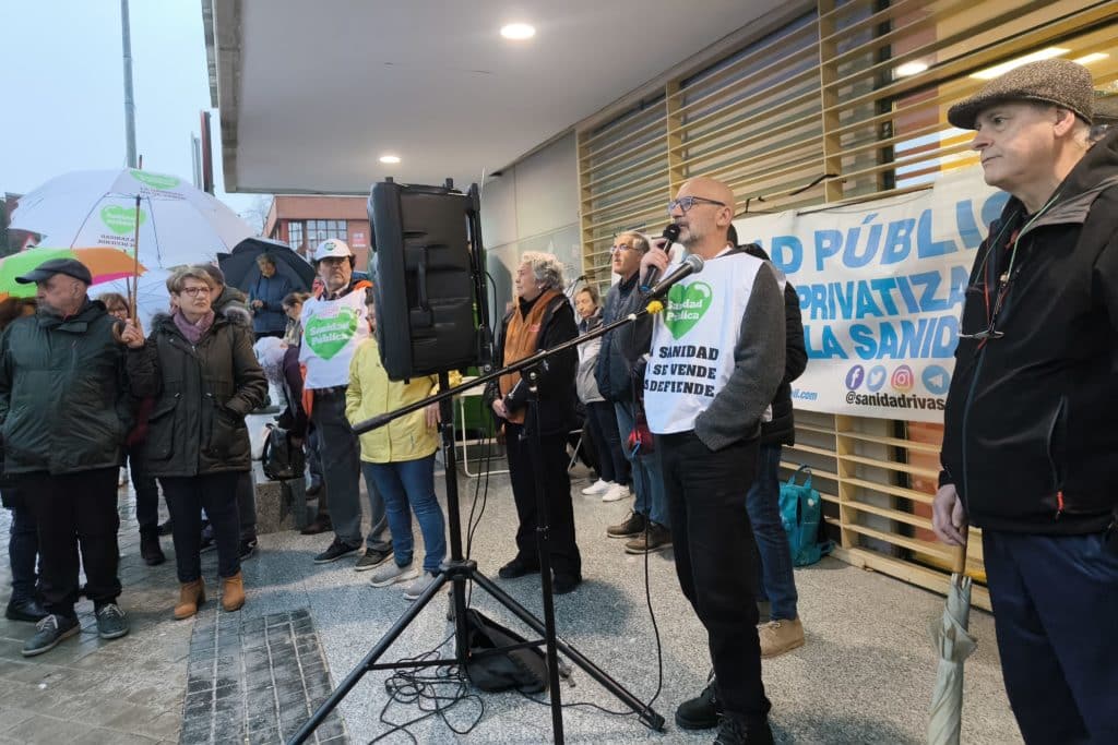 Javier Tabarés, portavoz de la plataforma Rivas con la Sanidad Pública (foto: Diario de Rivas)
