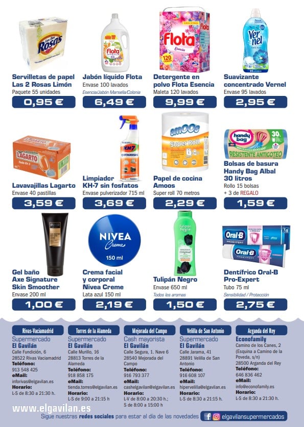 Folleto de ofertas de abril de 2025 de supermercados El Gavilán