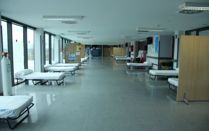 Sala Covid habilitada durante la pandemia en el Hospital del Sureste de Arganda