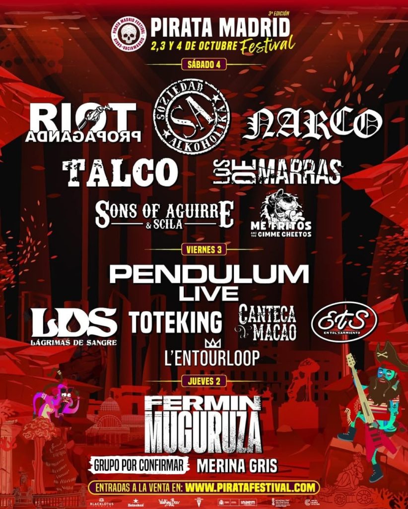 Cartel del festival Pirata Madrid 2025