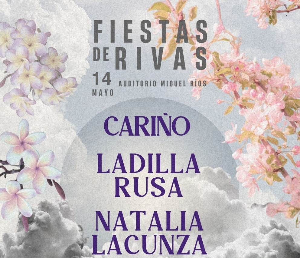 Cartel conciertos Fiestas de Rivas 2025 miércoles