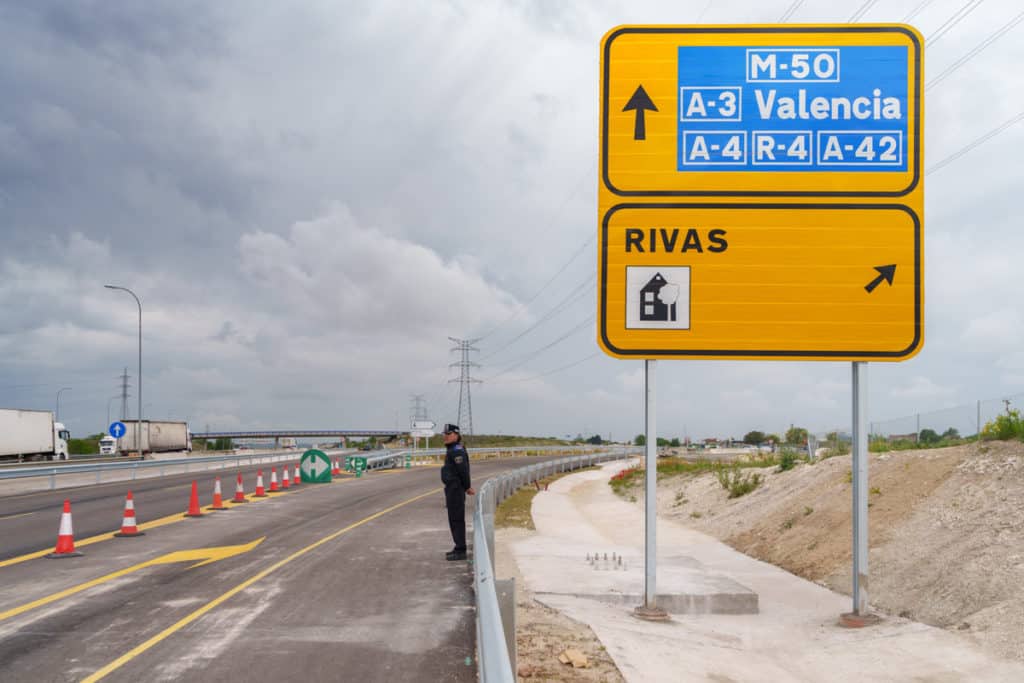 Inauguración de la primera fase del enlace de Rivas con la M50. © Fernando Galán