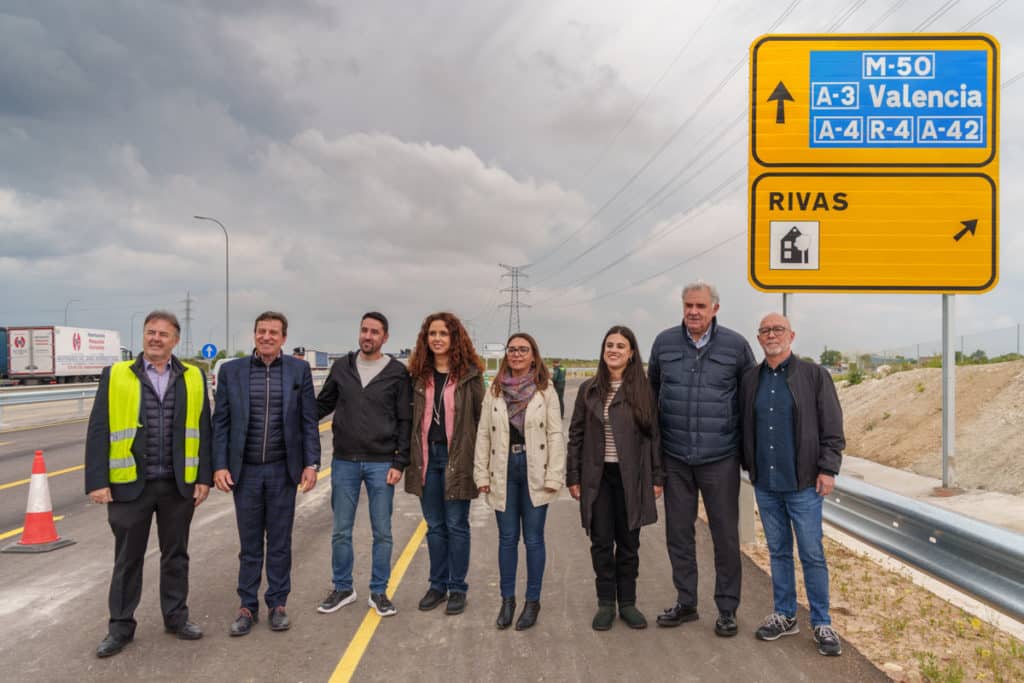 Inauguración de la primera fase del enlace de Rivas con la M50. © Fernando Galán