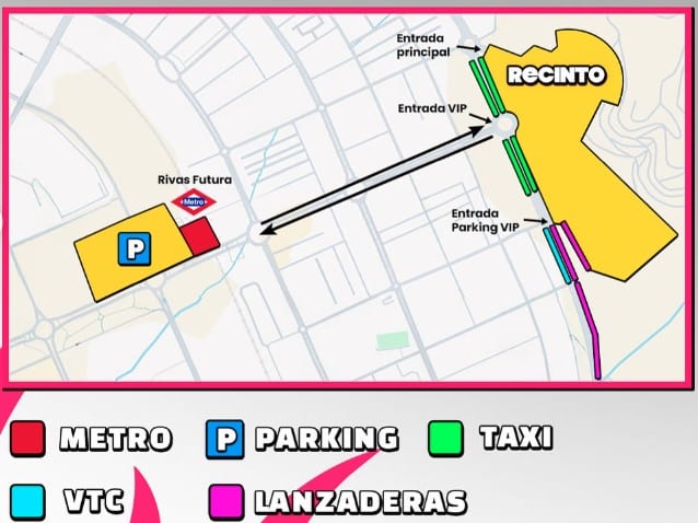 Plano facilitado por la organización el festival I Love Reggaeton