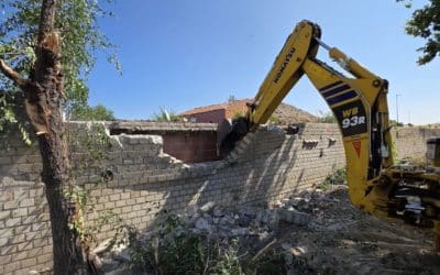 Rivas derriba dos «infraviviendas» en el sector 4 de la Cañada Real