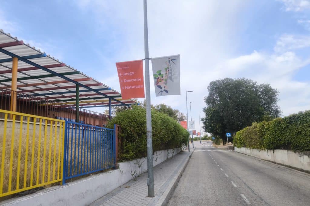 Calle San Sebastián en el entorno del CEIP Rafael Alberti (foto: Diario de Rivas)