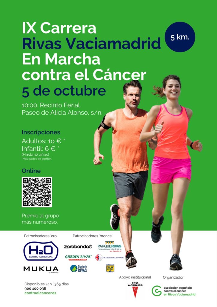 Cartel de la IX Carrera contra el Cáncer de Rivas