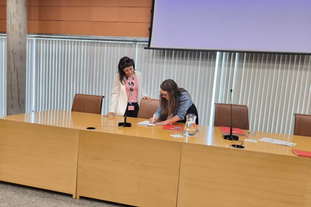Firma del convenio con Cruz Roja (foto: Diario de Rivas)