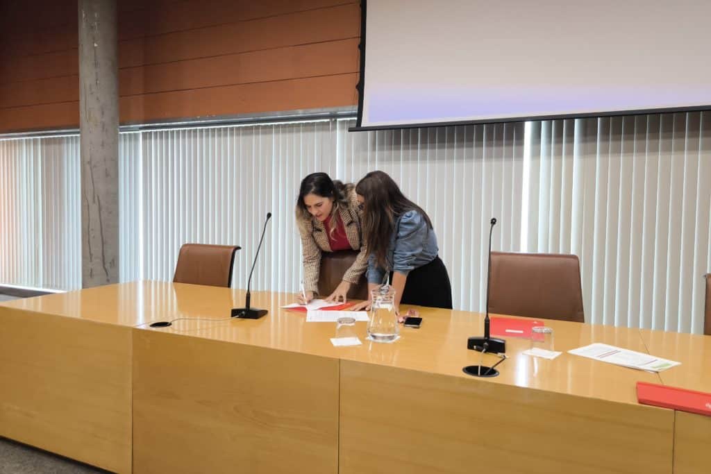 Firma del convenio con UNRWA (foto: Diario de Rivas)