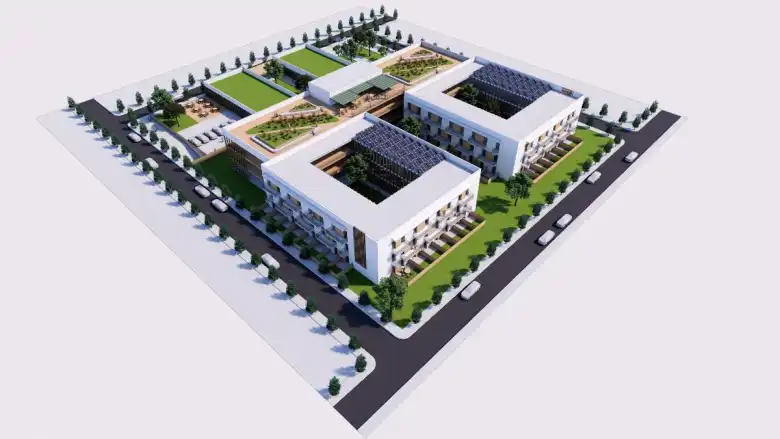Proyecto de residencia en el barrio de Las Rosas en San Blas-Canillejas (fuente: Comunidad de Madrid)