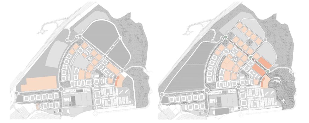 Comparativa suelo residencial entre el modelo del Ayuntamiento y el de Jarama (fuente: Jarama)