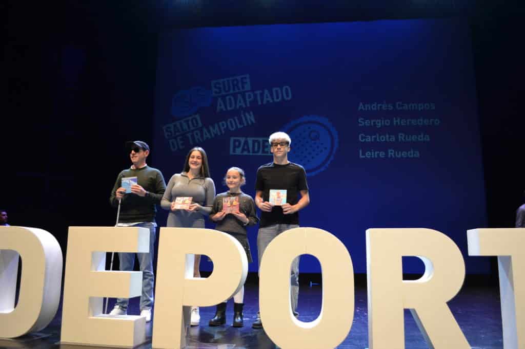 Premiados en pádel, surf adaptado y salto de trampolín durante la V Gala del Deporte en Rivas (Foto: Diario de Rivas)